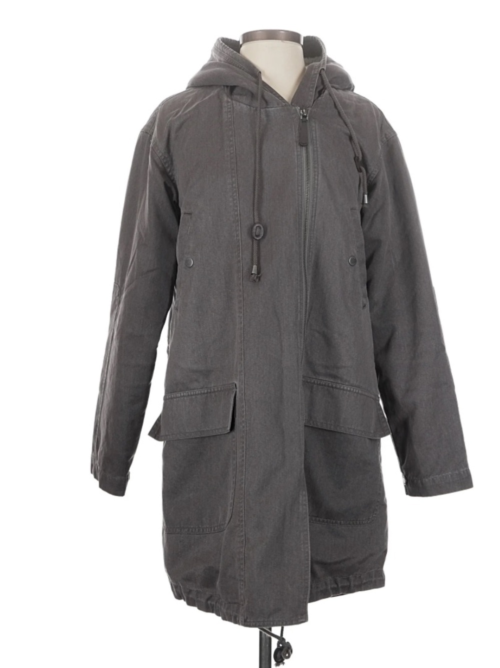 Poetry 2 in 1 Borg Sherpa Fleece Lined Hooded Parka Coat Size 4